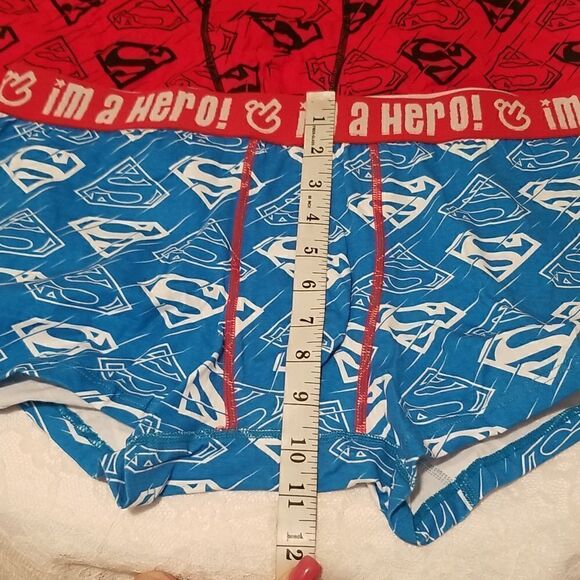 New Men's Boxer Briefs Superhero Lovers Batman Cotton Superman 4 Pack XL - Picture 10 of 12